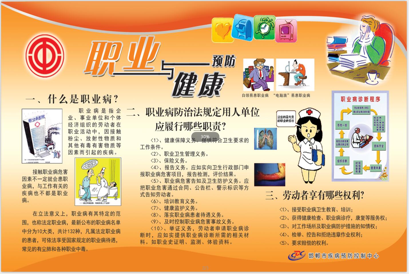 获奖作品展播职业危害知识宣讲